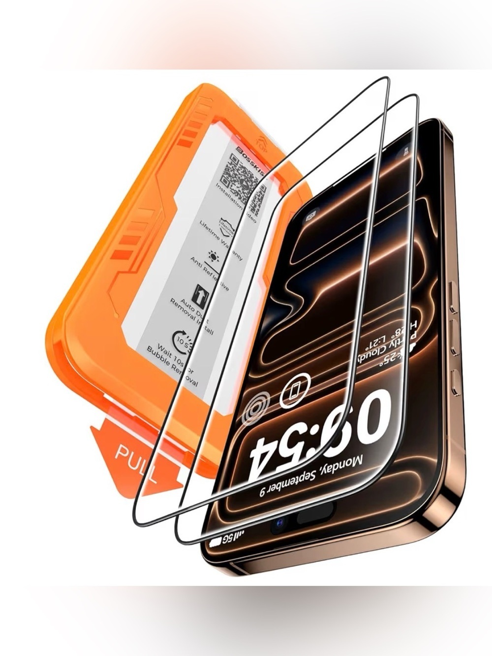 BossKiss Screen Protector for iPhone 17 Pro Max 6.9-inch